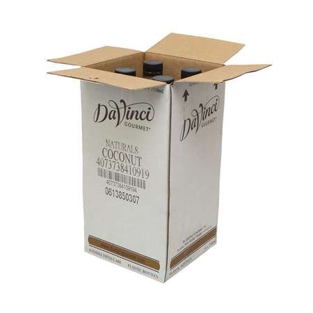 Davinci Gourmet Davinci Gourmet Natural Coconut Syrup 750mL, PK4 4073738410919